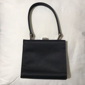 Nine West Black Satin Evening Bag